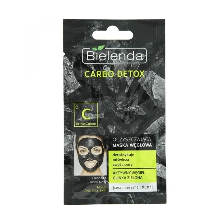 BIELENDA Carbo Detox maska węglowa do twarzy c. mi