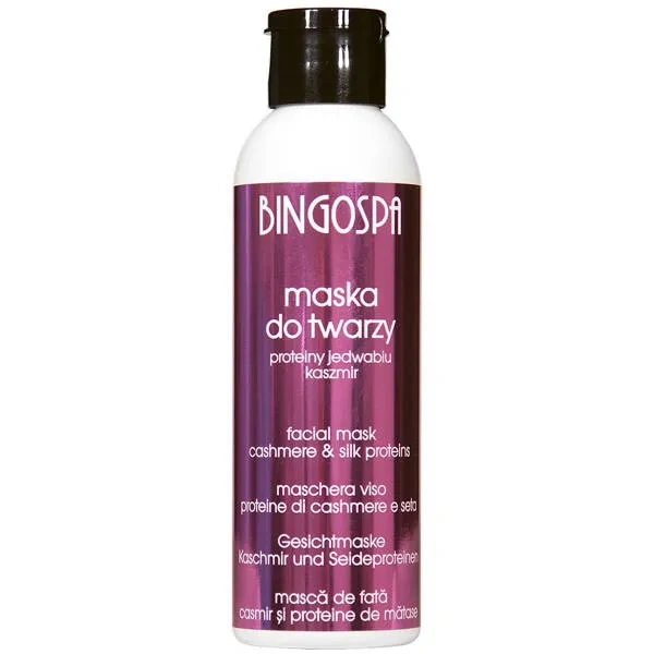 BINGOSPA maska do twarzy z proteinami kaszmiru i jedwabiu 150g