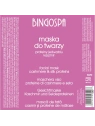 BINGOSPA maska do twarzy z proteinami kaszmiru i jedwabiu 150g