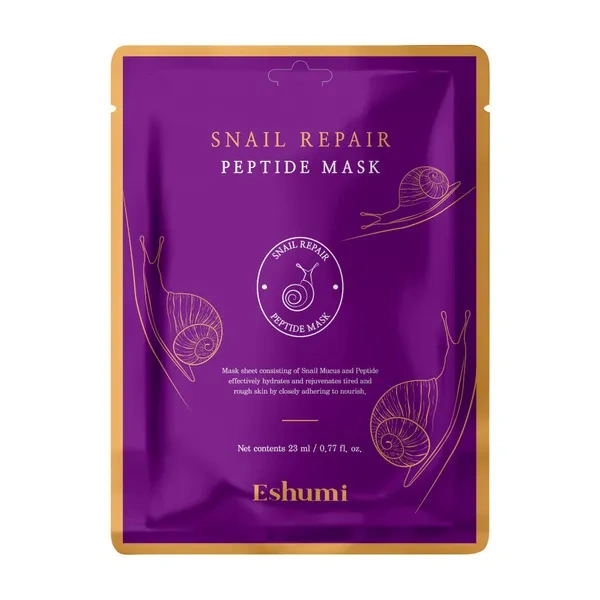 Eshumi ESHUMI Repair Snail Peptide Mask maska do twarzy w płacie 23ml — Składniki i ocena