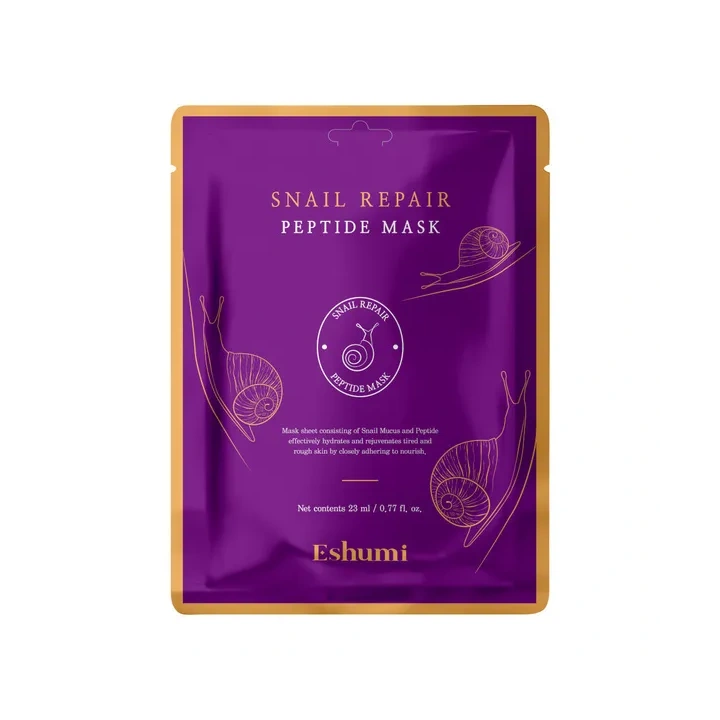ESHUMI Repair Snail Peptide Mask maska do twarzy w płacie 23ml