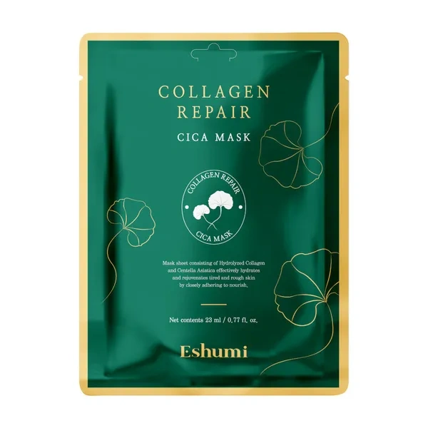 Eshumi ESHUMI Repair Collagen Cica Mask maska do twarzy w płacie 23ml — Składniki i ocena