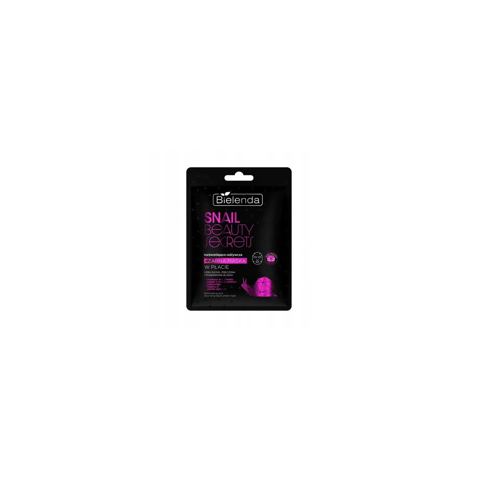 BIELENDA Snail Beauty Secret maska do twarzy w płacie odżywcza 1szt