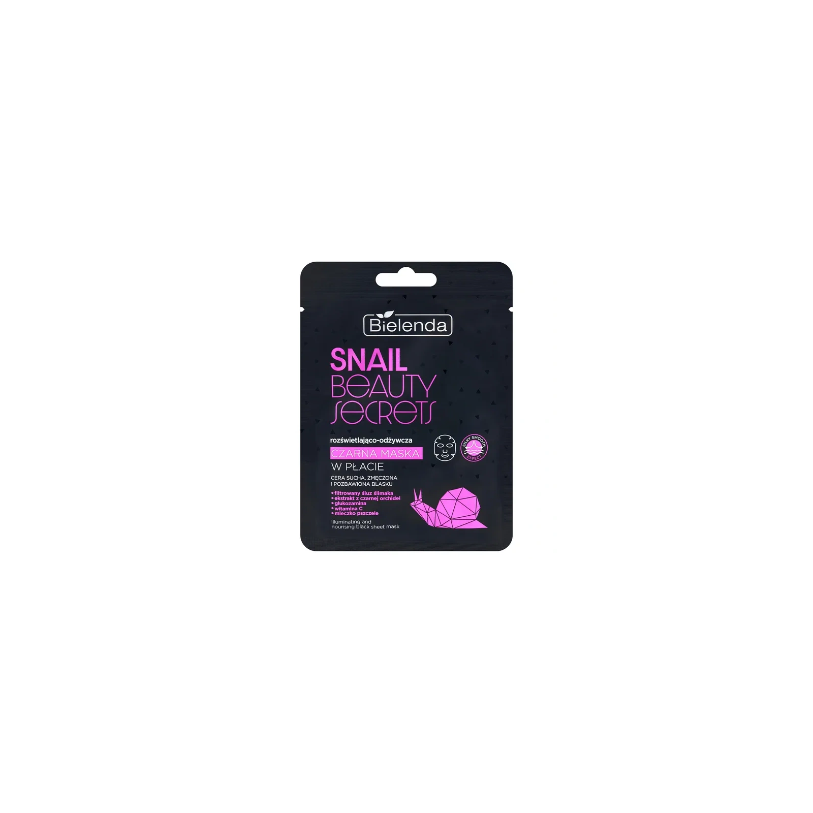 BIELENDA Snail Beauty Secret maska do twarzy w płacie odżywcza 1szt