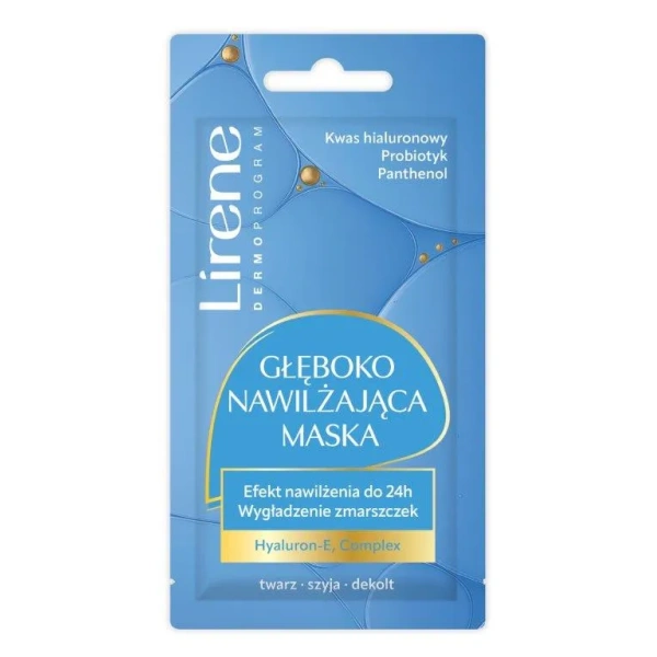 LIRENE Dermoprogram Głęboko Nawilżająca maska do twarzy 8ml