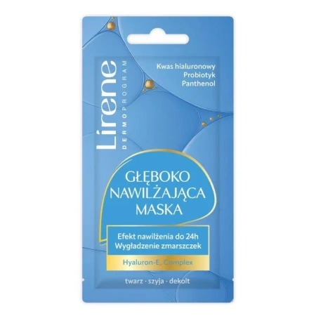 LIRENE Dermoprogram Głęboko Nawilżająca maska do twarzy 8ml