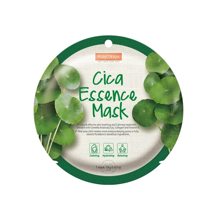 PUREDERM Essence Mask maska do twarzy w płacie Cica 18g
