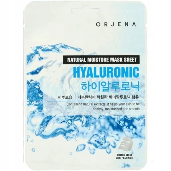 ORJENA Natural Moisture Mask Sheet maska w płacie nawilżająca Hyaluronic 