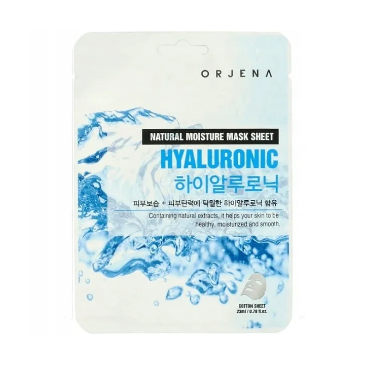 ORJENA Natural Moisture Mask Sheet maska w płacie nawilżająca Hyaluronic 