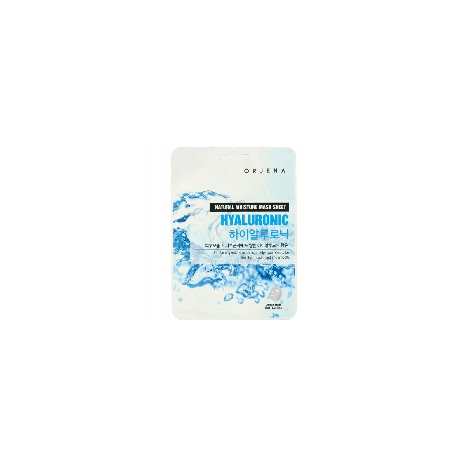 ORJENA Natural Moisture Mask Sheet maska w płacie nawilżająca Hyaluronic 