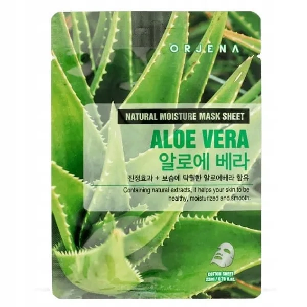 ORJENA Natural Moisture Mask Sheet maska w płacie łagodząca Aloe Vera 