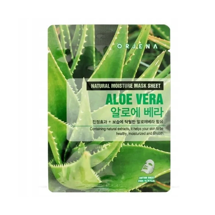 ORJENA Natural Moisture Mask Sheet maska w płacie łagodząca Aloe Vera 