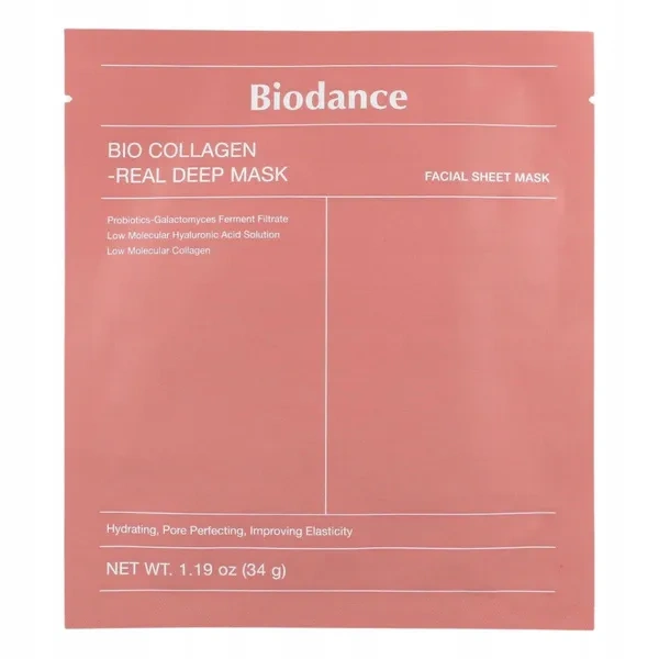 BIODANCE Real Deep Mask Bio Collagen hydrożelowa maska do twarzy z bio kolagenem 34g