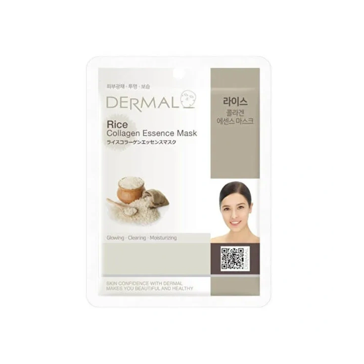 DERMAL Collagen Essence Mask maska do twarzy w płacie Rice 23g 