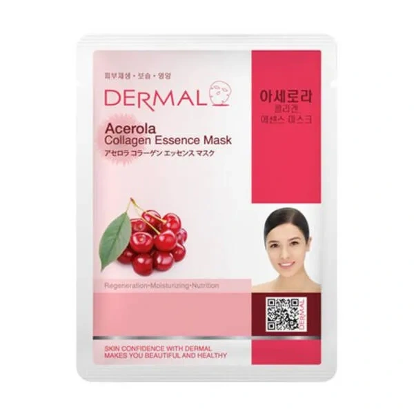 Dermal DERMAL Collagen Essence Mask maska do twarzy w płacie Acerola 23g — Składniki i ocena