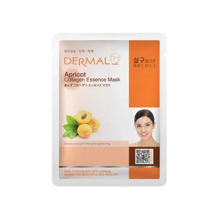 DERMAL Collagen Essence Mask maska do twarzy w płacie Apricot 23g