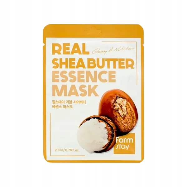 Farmstay FARMSTAY Real Essence Mask maska do twarzy w płacie Shea Butter 23ml