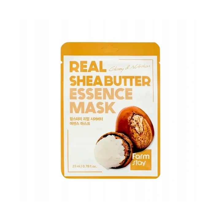 FARMSTAY Real Essence Mask maska do twarzy w płacie Shea Butter 23ml 