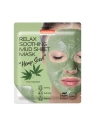 PUREDERM maska do twarzy w płacie Relax Soothing Mud Sheet Hemp Seed 15g