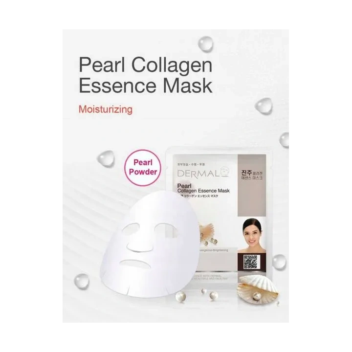 DERMAL Collagen Essence Mask maska do twarzy w płacie Pearl
