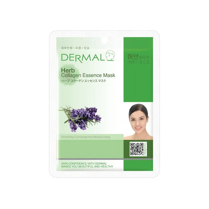 DERMAL Collagen Essence Mask maska do twarzy w płacie Herb
