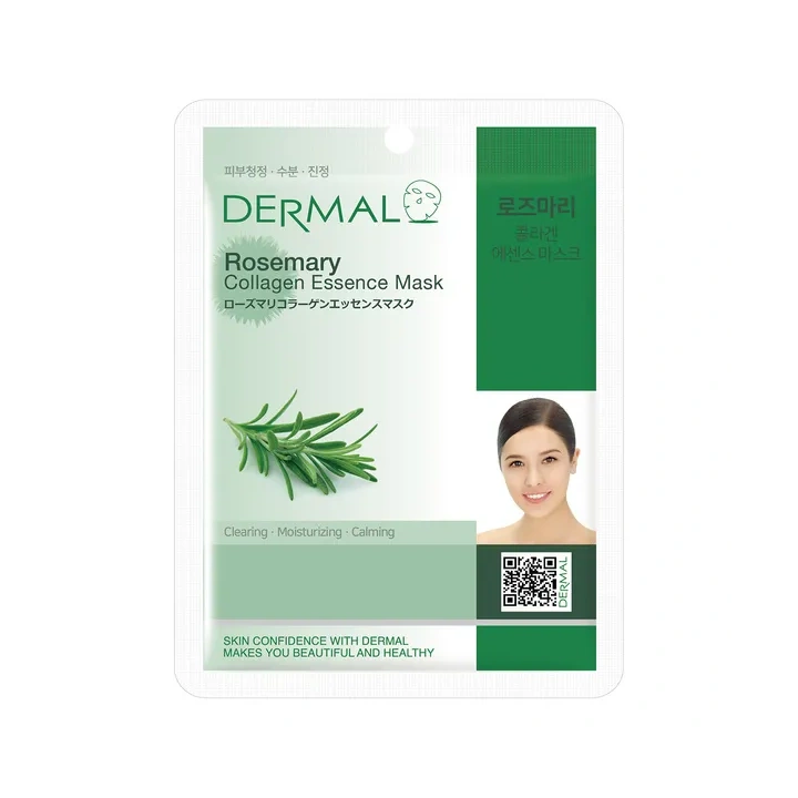 DERMAL Collagen Essence Mask maska do twarzy w płacie Rosemeary