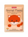 PUREDERM Animal Mask maska do twarzy w płacie rozjaśniająca Lis 21ml