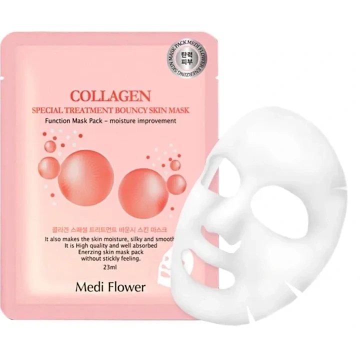 MEDI FLOWER Skin Mask maska w płacie Collagen 23ml