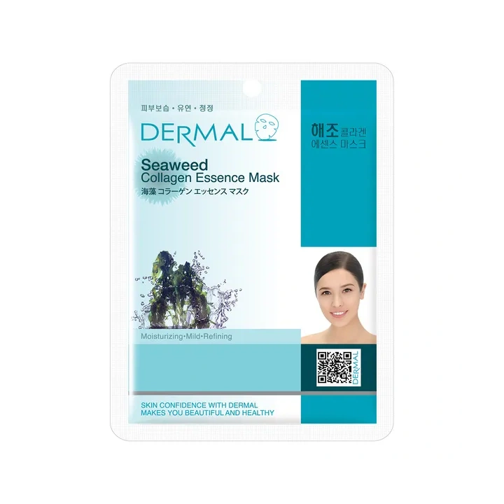 DERMAL Collagen Essence Mask maska do twarzy w płacie Seaweed