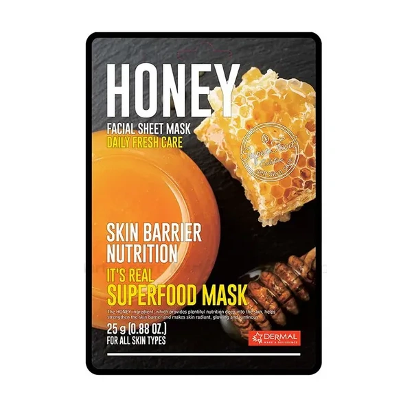 DERMAL Its Real Superfood Mask maska do twarzy Honey 25g