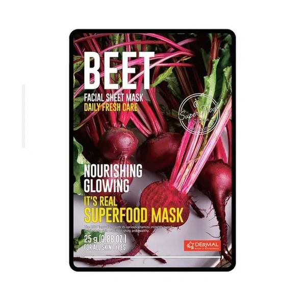 DERMAL Its Real Superfood Mask maska do twarzy Beet 25g