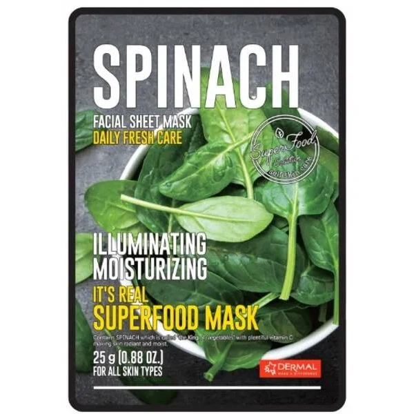 DERMAL Its Real Superfood Mask maska do twarzy Spinach 25g