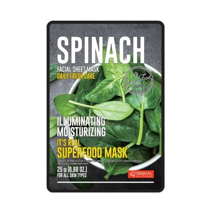 DERMAL Its Real Superfood Mask maska do twarzy Spinach 25g
