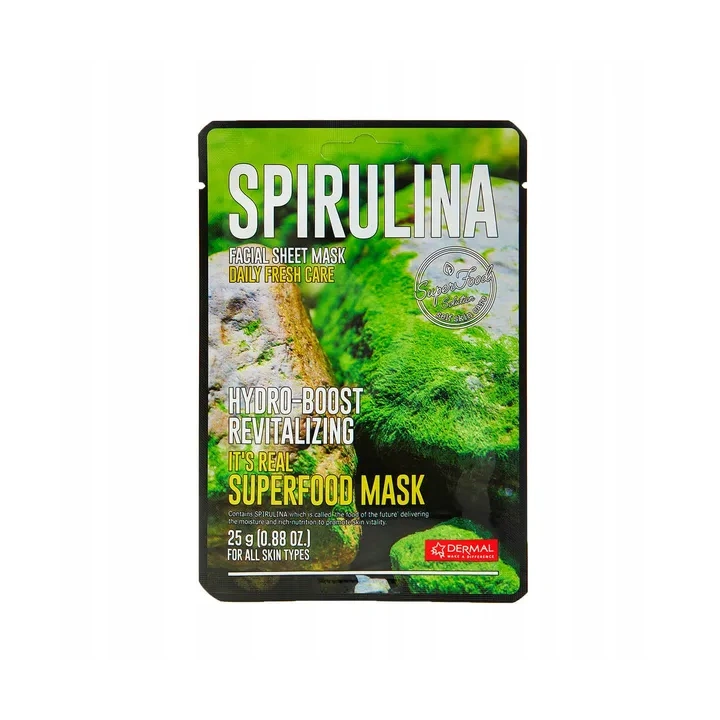 DERMAL Its Real Superfood Mask maska do twarzy Spirulina 25ml