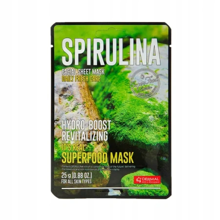 DERMAL Its Real Superfood Mask maska do twarzy Spirulina 25ml