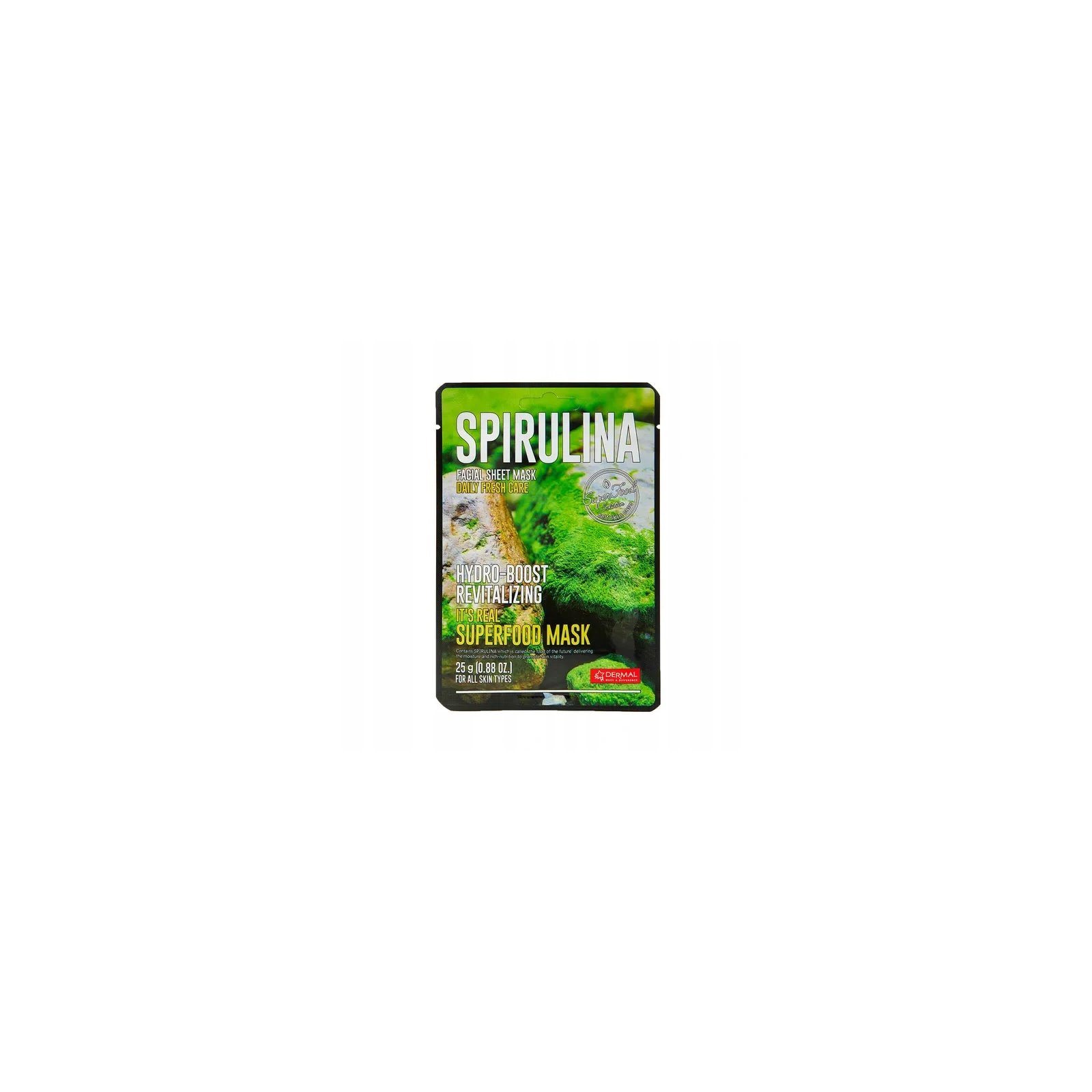 DERMAL Its Real Superfood Mask maska do twarzy Spirulina 25ml