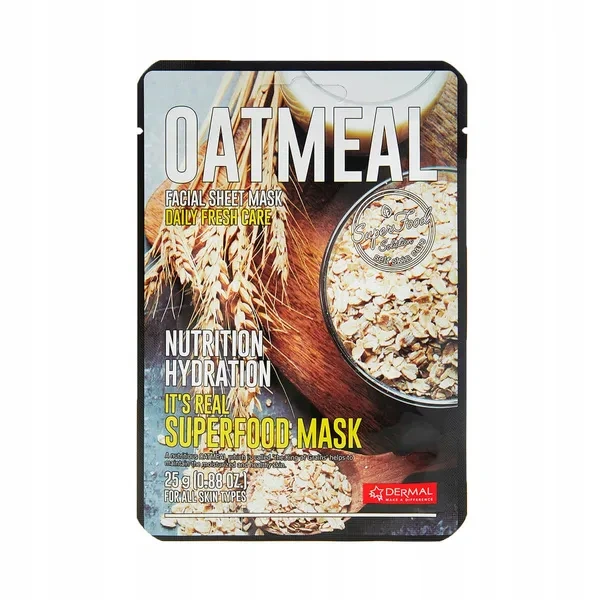 DERMAL Its Real Superfood Mask maska do twarzy Oatmeal 25ml