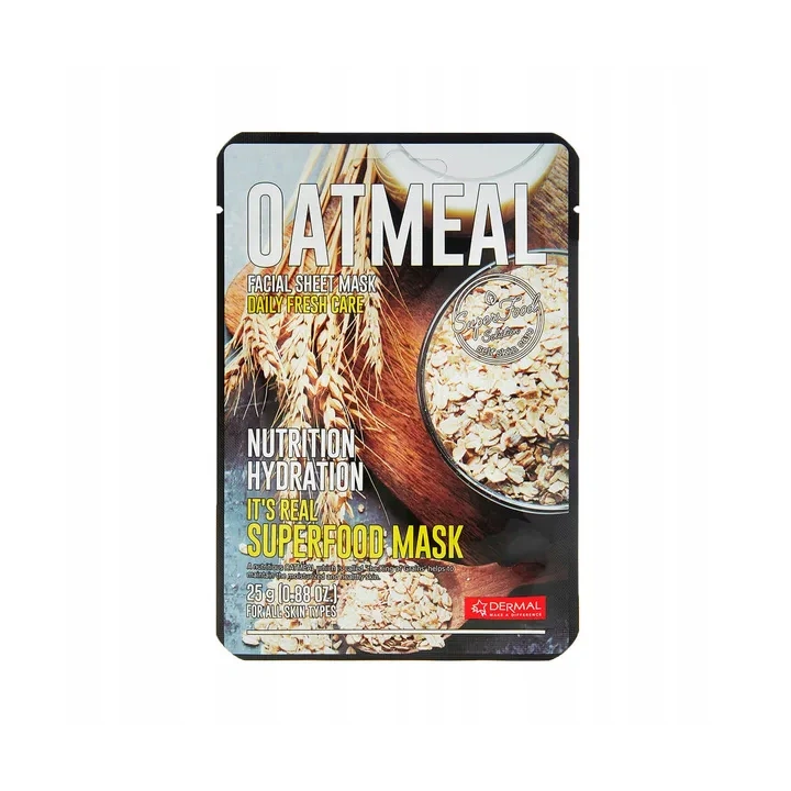 DERMAL Its Real Superfood Mask maska do twarzy Oatmeal 25ml