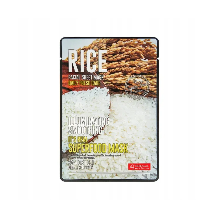 DERMAL Its Real Superfood Mask maska do twarzy Rice 25ml