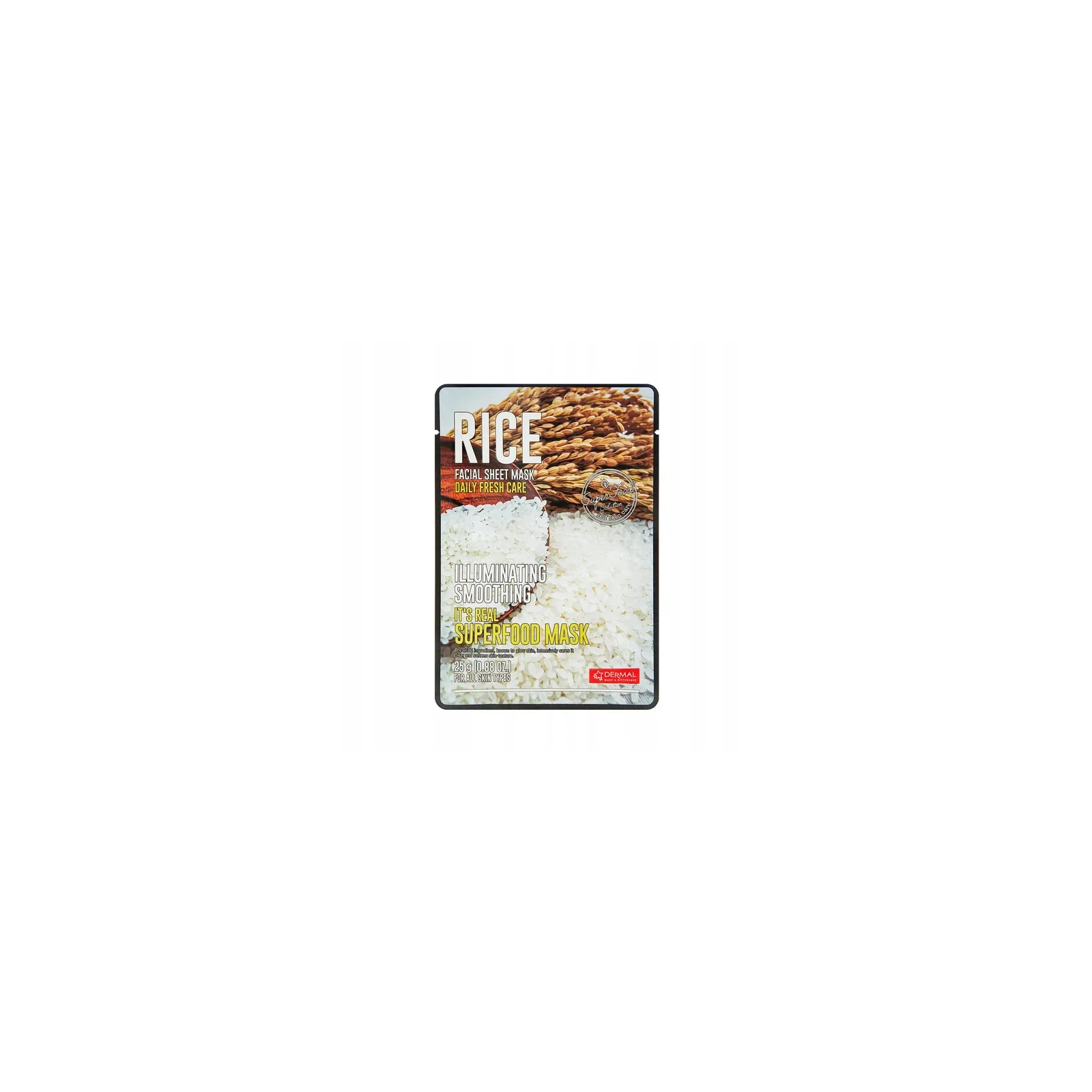 DERMAL Its Real Superfood Mask maska do twarzy Rice 25ml