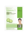 DERMAL Collagen Essence Mask maska do twarzy w płacie Cucumber