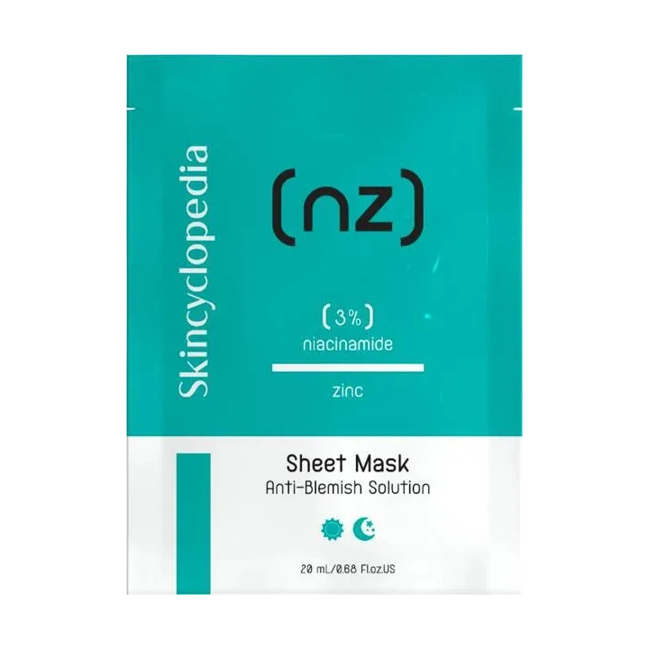 SKINCYCLOPEDIA maska do twarzy w płachcie NIACYNAMID 3% CYNK 20ml 