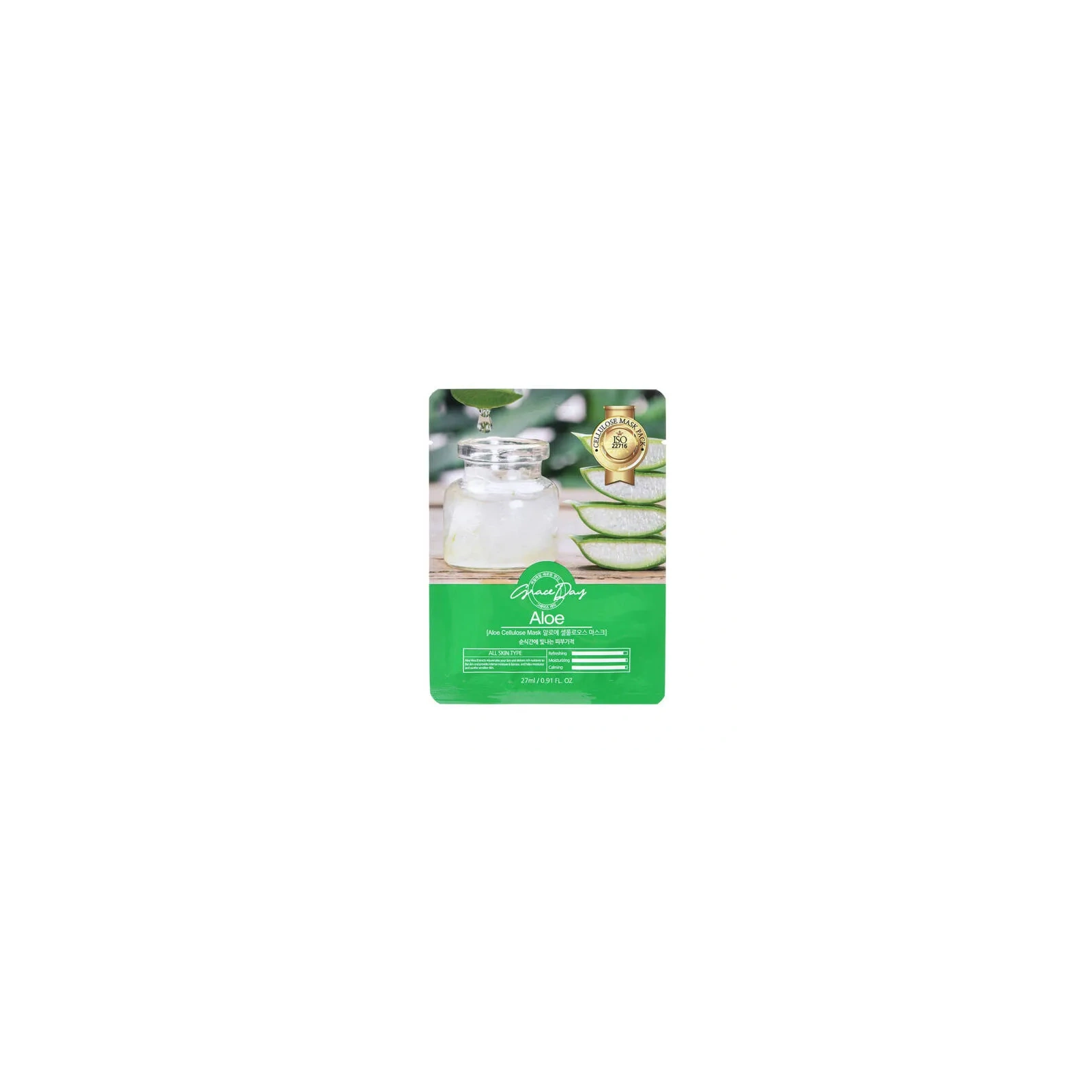 Grace Day maska w płachcie na twarz Aloes 27ml