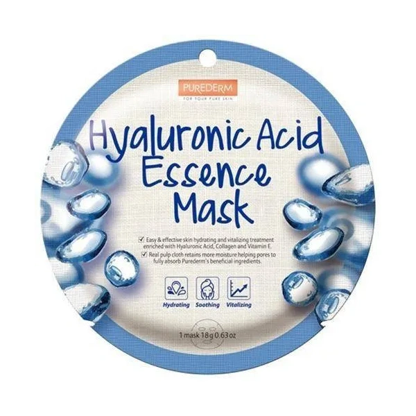 PUREDERM Essence Mask maska w płacie Hyaluronic Acid 18g
