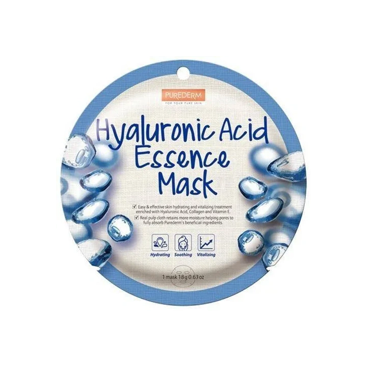 PUREDERM Essence Mask maska w płacie Hyaluronic Acid 18g