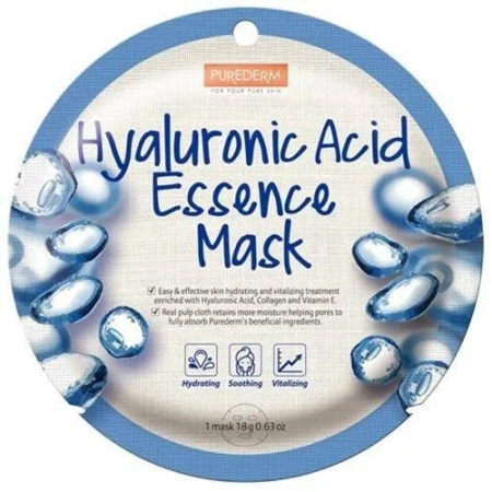 PUREDERM Essence Mask maska w płacie Hyaluronic Acid 18g