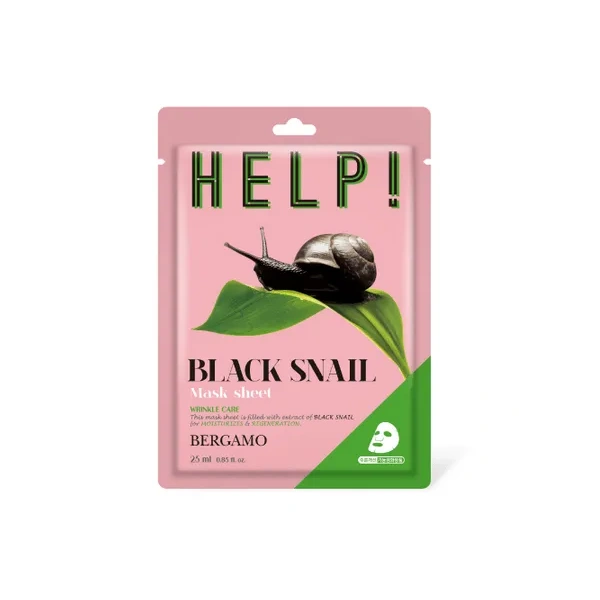 BERGAMO HELP! Maska do twarzy Śluz Ślimaka 25ml