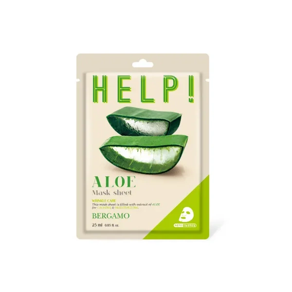BERGAMO HELP! Maska do twarzy Aloes 25ml