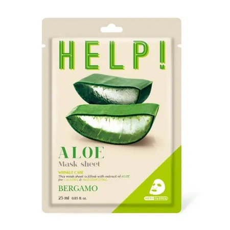 BERGAMO HELP! Maska do twarzy Aloes 25ml