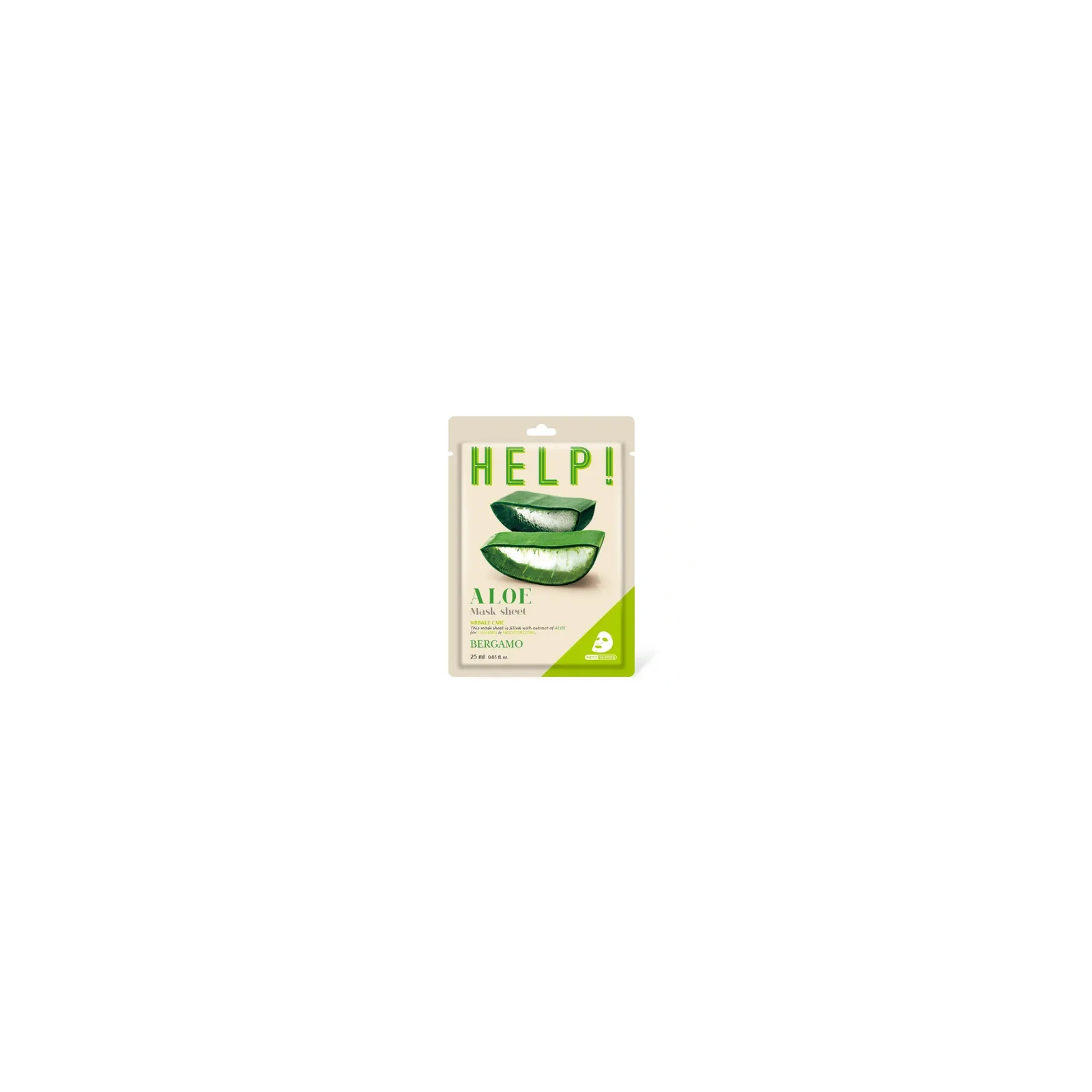 BERGAMO HELP! Maska do twarzy Aloes 25ml